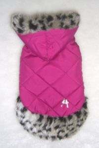 Попона стёганная с мехом (розовая) ― интернет магазин Dogs-moda.ru  - модная одежда для собак маленьких декоративных пород.