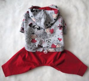 Костюм "Фея" (серый с красным) ― интернет магазин Dogs-moda.ru  - модная одежда для собак маленьких декоративных пород.